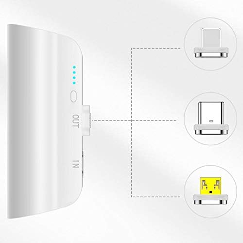 BoxWave Power Bank kompatibilan sa Apple iPhone SE-MagnetoBoost Rejuva PowerPack, prijenosni 3000mAh Rezervna baterija Power Bank - Winter White