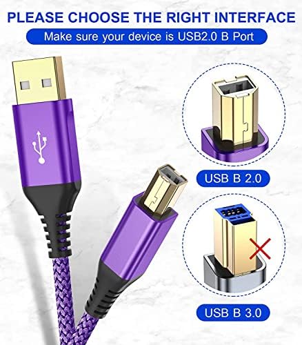 Kabl za štampač 10ft, Swepuard USB printerski kabel USB 2.0 Upišite muški do b muški kabel