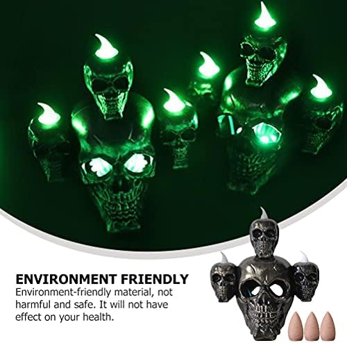 KESYOO 1 Set Haloween Smoke horor Skeleton LED svijeće aromaterapijski dekor lagani kostim za Noć vještica
