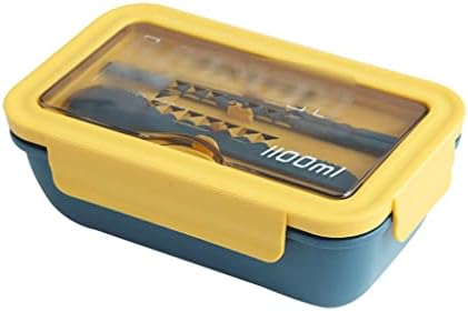 GENIGW 1100ml Mikrotalasna kutija za ručak prenosiva Mikrotalasna 2-slojna posuda za hranu Bento kutije za zdrav