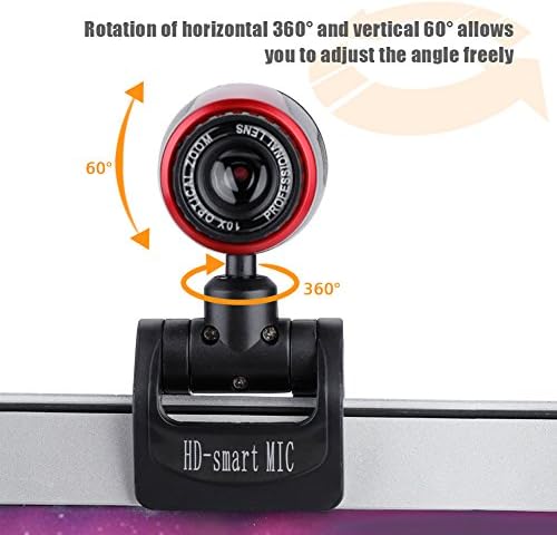 USB web kamera sa mikrofonom, HD PC kamera web kamera za 360 stepeni okretna kopča na Web kameri,
