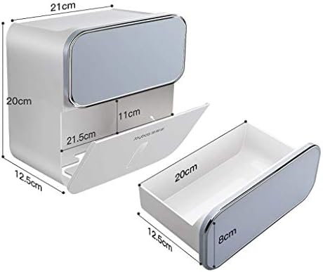Fxbza stalak za držač toaletnog papira zidni nosač bez bušenja samoljepljivi multifunkcionalni dozator papira
