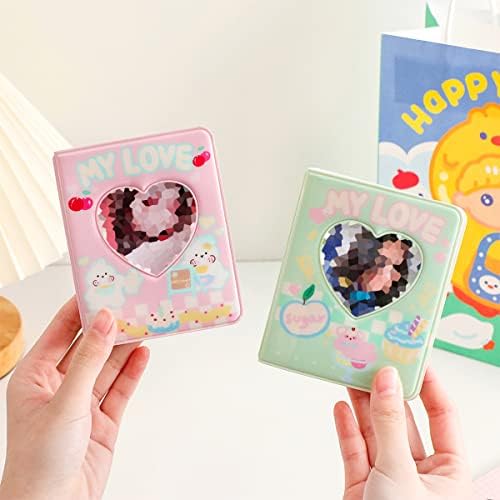 3-inčni KPOP držač fotokarde, mini vez za fotografije sa 40 džepova, slatki foto album sa ljubavnim šupljim
