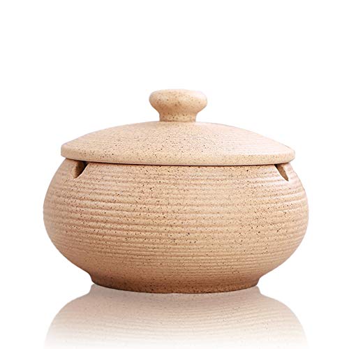 Pepeljara keramika pepeljara sa poklopcem kreativnim vanjskim pepelom za cigarete držač pepela za dom