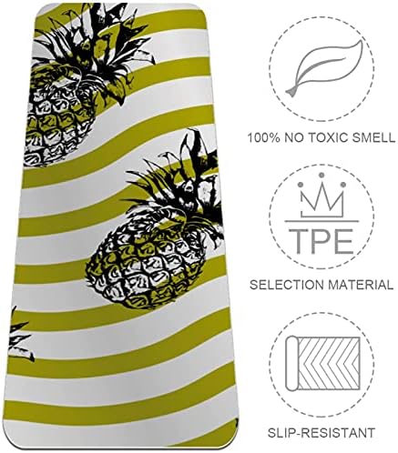 Siebzeh ananas talasanje uzorak žuta Premium debeli Yoga Mat Eco Friendly gumene zdravlje & amp;