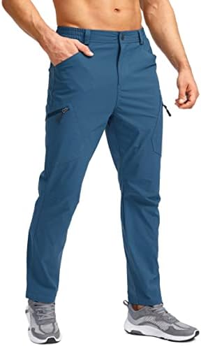 Pješačke pantalone Pudolla Muške vodene putne pantalone sa 7 džepova koji se protežu za penjanje na