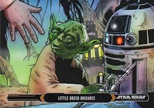 Star Wars za 2015. ilustrirao je Empire Strikes Back Trgovačka kartica Nonsport 56 Mala zelena smetnja