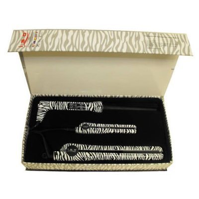 ISO profesionalne pegle za kosu Set od 3 Zebra Print: pegla, Mini putna pegla, & Twister/uvijač Keramika & amp;