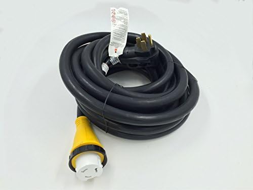 Truepower 6/3 + 8/1 25 stopa 50 AMP RV kabel za napajanje W / konektor za zaključavanje za zaključavanje