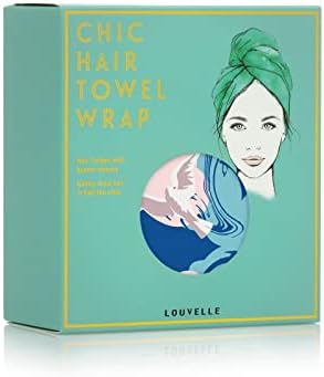 Louvelle Moderan Riva Luxury Hair ručnik Wrap Turban stil za višekratnu upotrebu, protiv kovrdžanja,