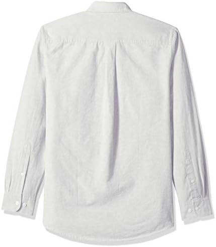 Essentials Muška obična džepna rastezljiva Oksfordska košulja s dugim rukavima