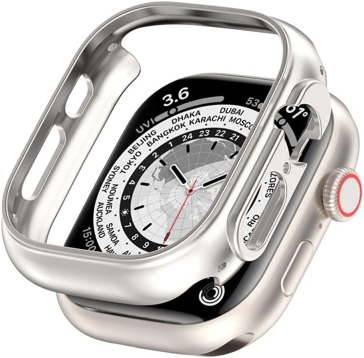 Slučaj KGFCE za Apple Watch Ultra CASE 49mm Hard PC Zaštitni poklopac šupljeg okvira branika za IWATCH