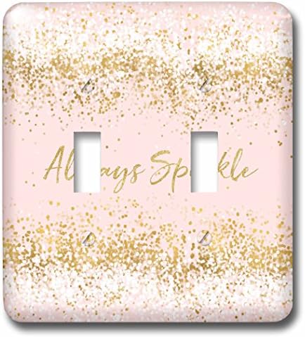3Droza LSP_274220_2 Slika ružičastih zlata Confetti uvijek iskrivljuju preklopni prekidač, višebojni