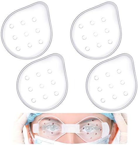 4 komada plastična plastična oka ventilirana plastična obloga za oči prozirne zaštite očiju