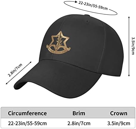 GHBC Izraelska odbrambena sila za odrasle za bejzbol kapu Žene snažni šešir Podesivi muški tata šešir