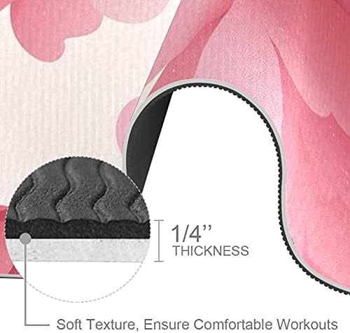 Siebzeh akvarel Pink božur cvijet uzorak Premium debeli Yoga Mat Eco Friendly gumene zdravlje & amp; fitnes