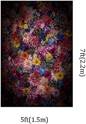 Kate 6. 5x10ft šareno cvijeće fotografske pozadine apstraktni cvjetni zid tuš za bebe Djeca odrasli vjenčani