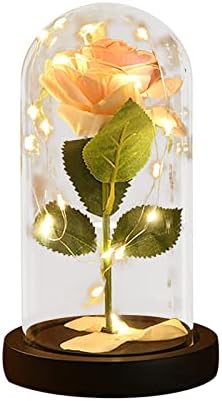 Dan zaljubljenih poklon ukras ruže prozirni akrilni poklopac svjetlosnog dekoracija Kreativno svjetlo