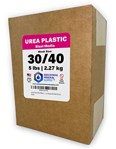 Urea Plastic Blast Media - Mesh Size 30/40 - plastični abraziv za skidanje boje i uklanjanje premaza sa automobila, aviona, kamiona, prikolica, vozova, kombija, autobusa i čelika