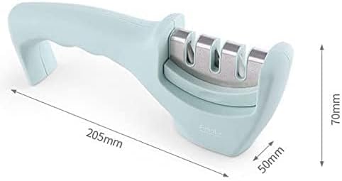 Mxjcc 4-u-1 pribor za kuhinjski nož: 3-stepeni oštrač noža pomaže u popravljanju, obnavljanju, poliranju