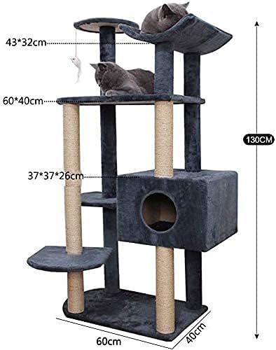 Haieshop Mačji Stub Za Grebanje Mačjeg Tornja Drvena Višeslojna Platforma Za Skok Mačje Gnijezdo Stan Stepenice