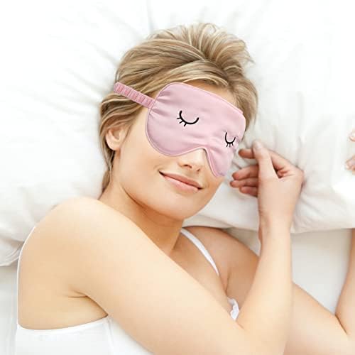 Lusofie 2pcs maska ​​za spavanje za djecu djevojke svilene maske za spavanje Podesiva maska ​​za spavanje