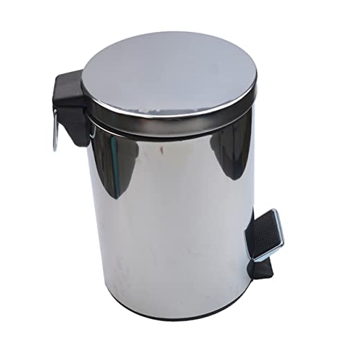 Veemoon 1 kom metalna kanta za smeće sa poklopcem kanta za smeće velikog kapaciteta kanta za smeće srebrni poklon