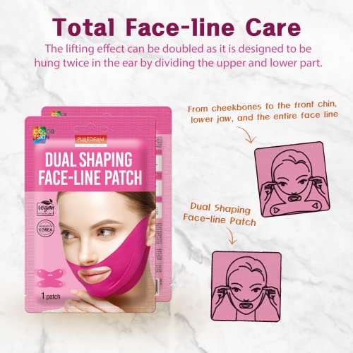 Purederm Dual Shaping Face-Line Patch - dvostruka brada Reducer V Line Lifting maska za učvršćivanje