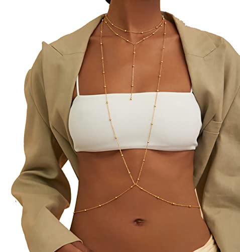 Charm zlatne perle ogrlica lanac za tijelo lanac za stomak lanac za struk za žene seksi nakit za tijelo
