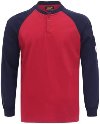KONRECO Fr Shirts za ljeto vatrootporni Shirt 5.5 oz lagani & amp; 7oz CAT2 Henley Shirts