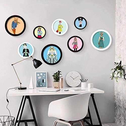 ZYJBM foto zid okrugli personalizirani foto zid jednostavan zidni viseći okvir za fotografije kombinacija