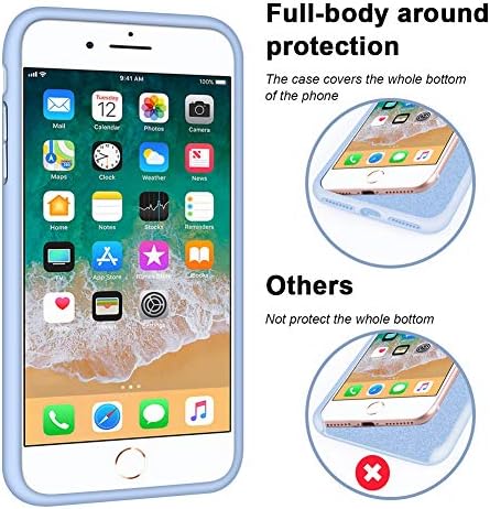 Anuck iPhone 8 Plus Case, iPhone 7 Plus Case, Soft Silicone Gel Gumeni branik Case Microfiber Linding Hard Shell