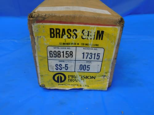Oko 5 1/2 stopa mesinganog podmetača precizne marke SS-5 .005 GAGE-MB11090BG2