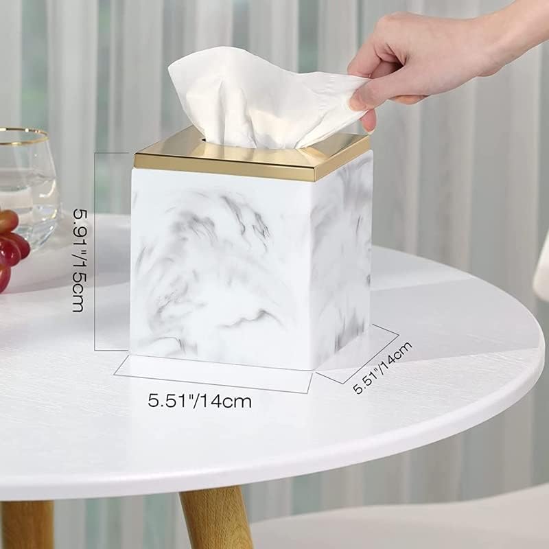 Irdfwh smola za papir tkivo tkiva Pokrivena kvadratna ručnik za lice odvojivi metalni poklopac toaletni papir