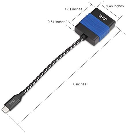 SIIG USB C do HDMI 4K 60 Hz Adapter pretvarač, tip C do HDMI muško za žene za 2015/ MacBook,