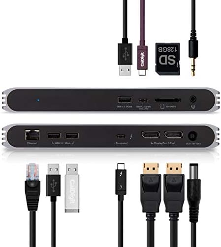 Caldigit USB-C Pro Dock - 2 x DisplayPort 1.2, 85W punjenje, Thunderbolt 3, UHS II SD kartični utor, USB
