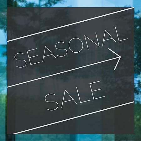 CGsignLab | Sezonska prodaja -Basic crna prozor Cling | 8 x8