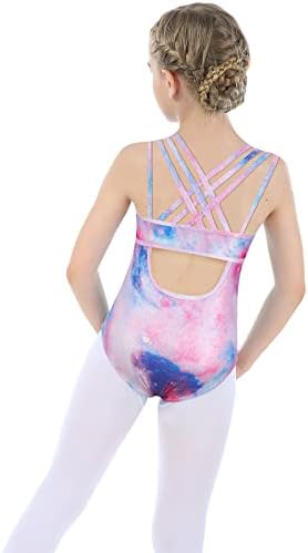 Vieille gimnastički triko za djevojčice ukrštene naramenice za leđa svjetlucave baletne plesne odjeće Odjeća
