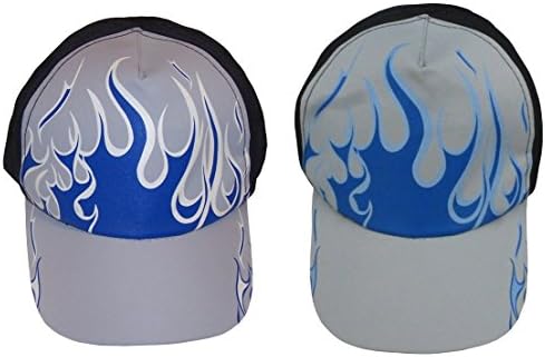 N'ice Caps Boys Magical Color Channing Flame Printed Ball Cap