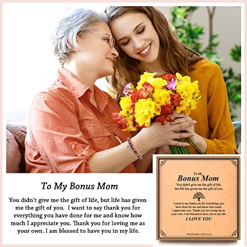 Yoosteel narukvica za Majčin dan-pokloni za mamu Bonus mama baka Nana svekrva Grammy, rođendan Valentines