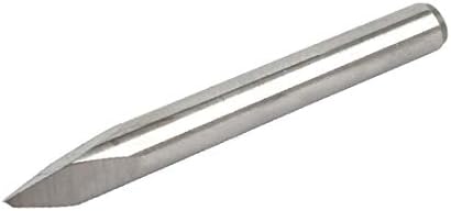 X-dree 1/8-inčni konusni oblik 3 flaute ravno utora za graviranje alata za graviranje (1/8 inčax0,6mm