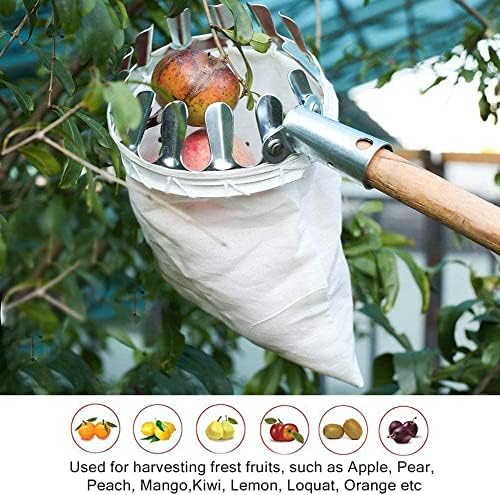 TOYPEX alat za Berač voća korpa za Berač voća, alati za branje voća sa velikom elastičnom torbom, prenosivi alati