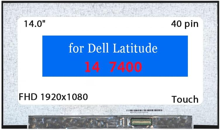 Zamjena ekrana za Dell Latitude 14 7400 14.0 FHD 1920x1080 40-pinski LCD ploča zaslona osjetljivom na dodir