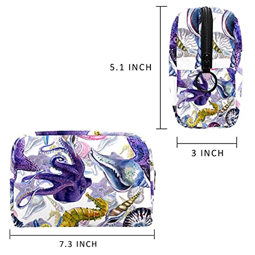 Kozmetička torba za žene Seahorse hobotnica torbica šminke za šminke za šminku Cutiy Travel Toaletni torbice