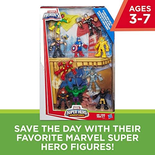 Playskool Heroes Marvel Super Hero Adventures Ultimate Set, 10 kolekcionarskih akcionih figura