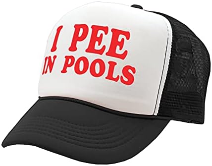 Pišam u bazenima-smešna šala za poklon-starinski retro stil kamiondžija kapa šešir