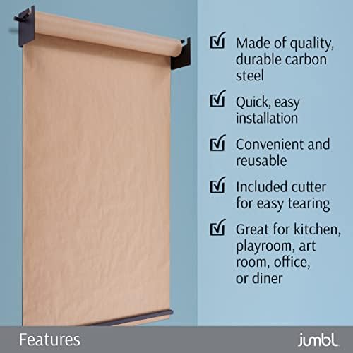 JUMBL 36 Zidni raspršivač na papiru na zidu | Viseći papir Rola sa rezačem za kuhinju, DIY soba,