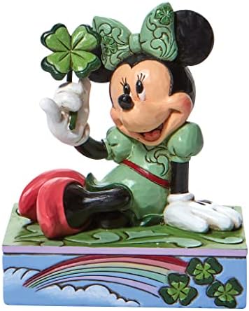 Enesco Jim Shore Disney Tradicije Minnie Mouse Shamrock lično ličnost Figurine, 3,25 inča, višebojna