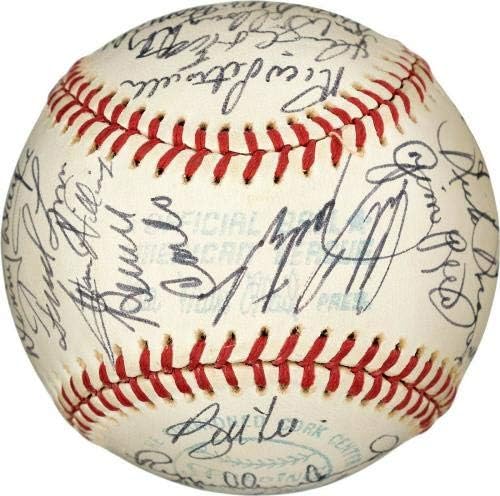 Prekrasna vintage 1975 Boston Red Sox Champs TEAM potpisao je bejzbol PSA DNK & JSA - autogramirani