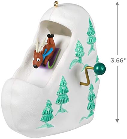 Hallmark uspomenu Božić Ornament 2020, sankanje skroz snjegović, sob i Penguin, kretanje